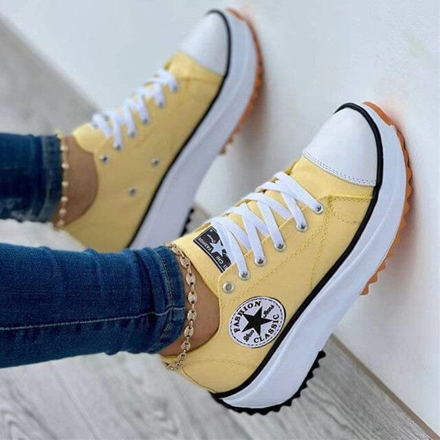 Eliza - Orthopädische Damen Turnschuhe mit Plateausohle Side