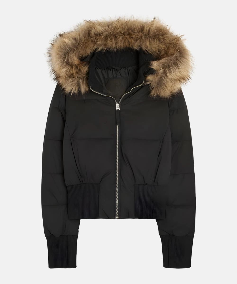 Frieda - Gesteppte Winterjacke mit Kapuze für Damen Angle