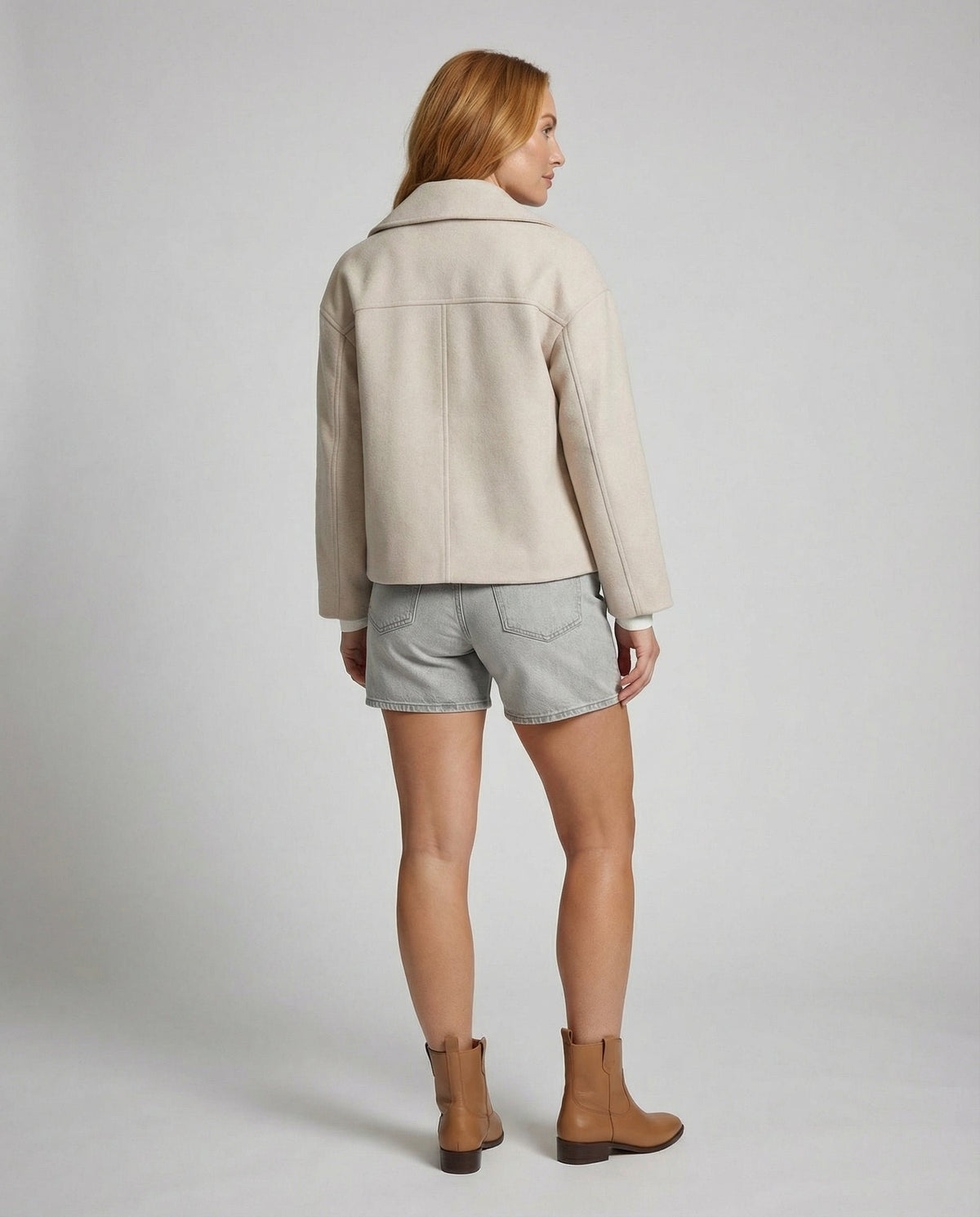 Greta - Klassische Damen Jacke mit Doppelreiher Angle