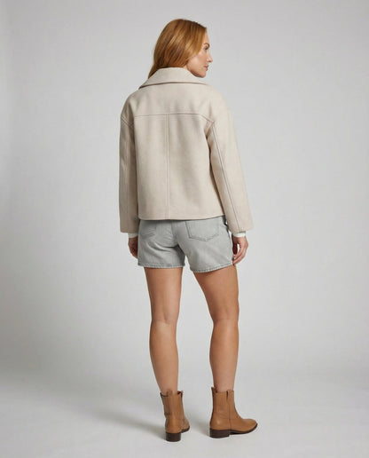 Greta - Klassische Damen Jacke mit Doppelreiher Angle