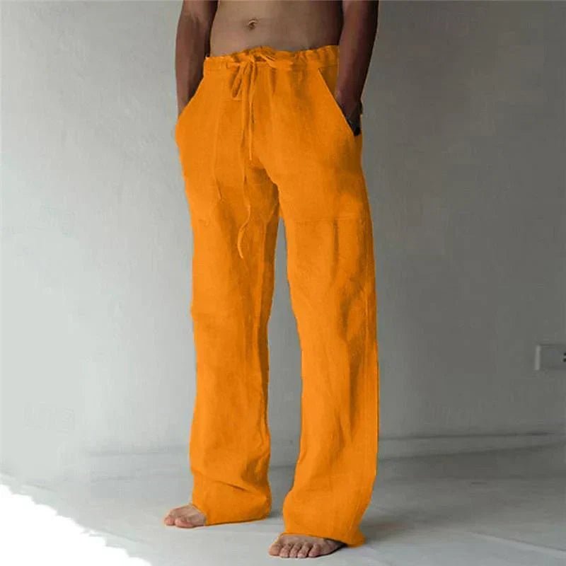 Herren Leinenhose Weites Bein | Entspannt Lifestyle