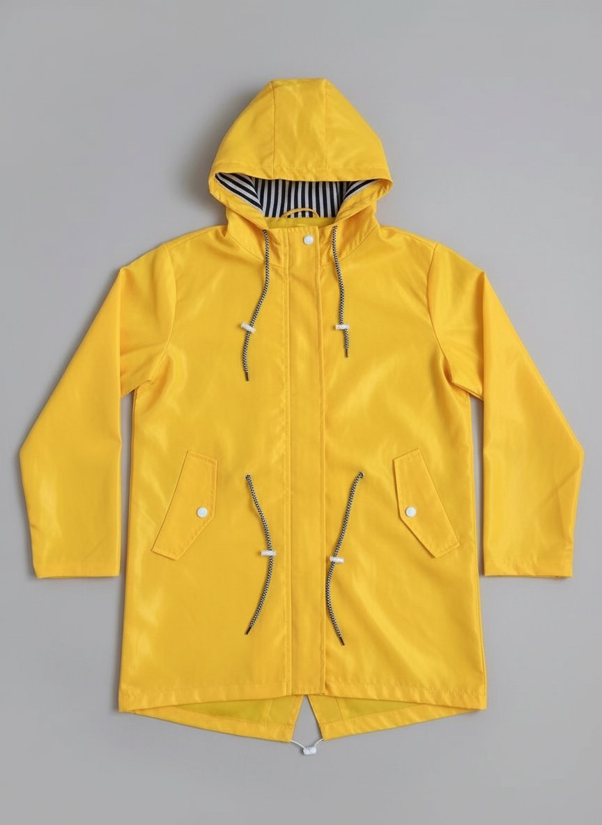 Ida - Wetterfester Mantel mit Kapuze für Damen Detail