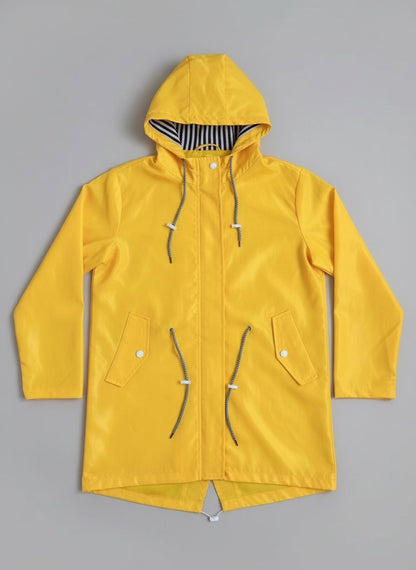 Ida - Wetterfester Mantel mit Kapuze für Damen Detail