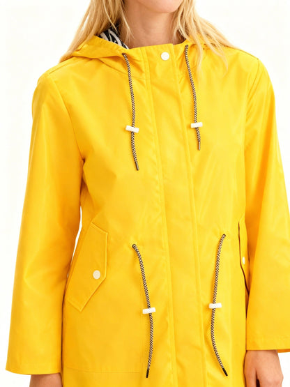 Ida - Wetterfester Mantel mit Kapuze für Damen Front