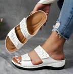 Orthopädische Sandalen Damen mit Klettverschluss