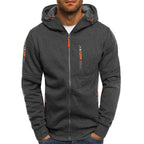 Kapuzensweatshirt Mit Reißverschluss | Sportlicher Hoodie Stil