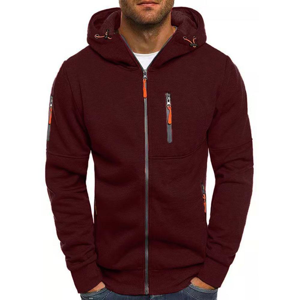 Kapuzensweatshirt Mit Reißverschluss | Sportlicher Hoodie Stil