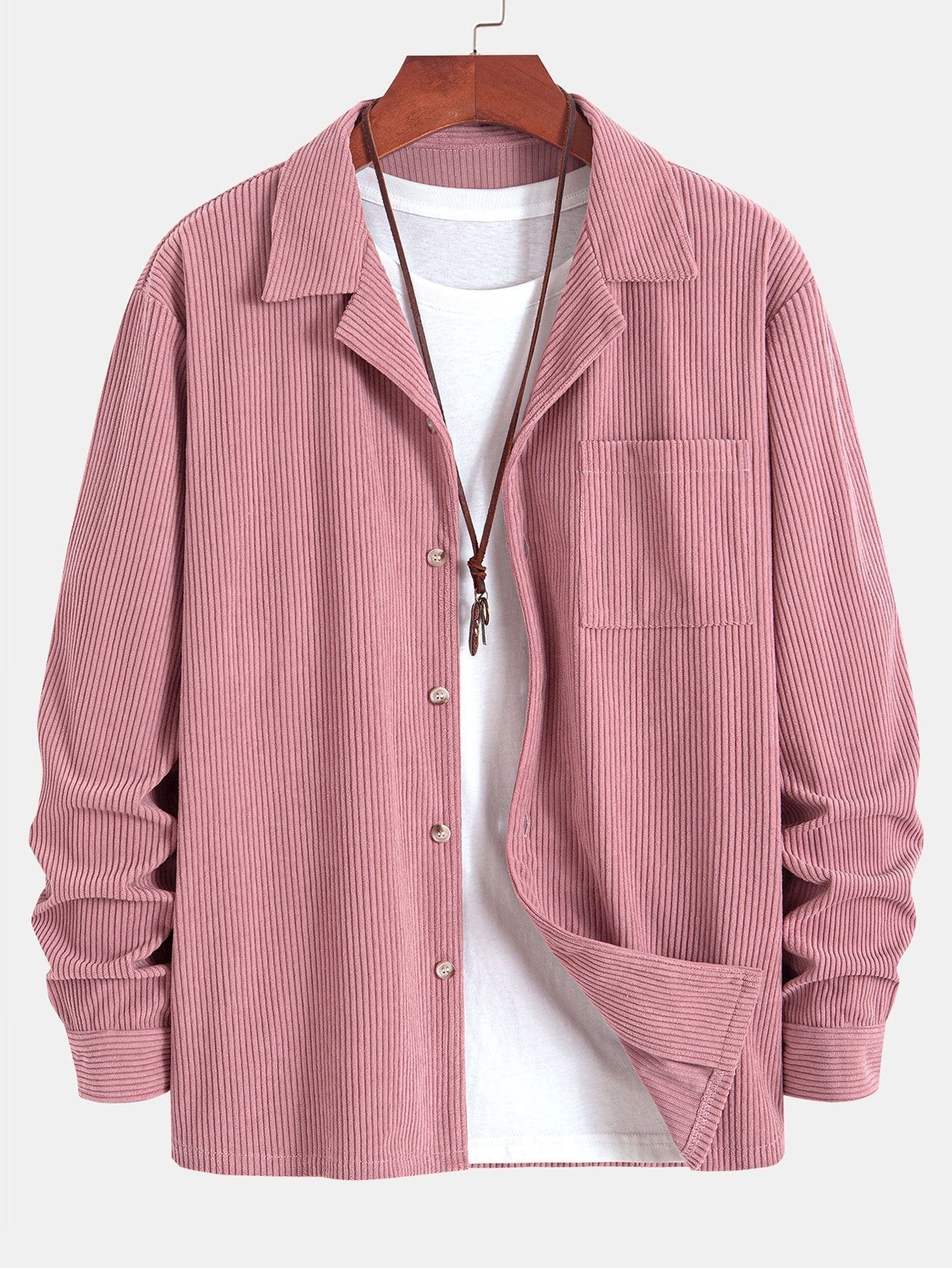 Bluse Hemd | Offener Kragen mit Knopfleiste