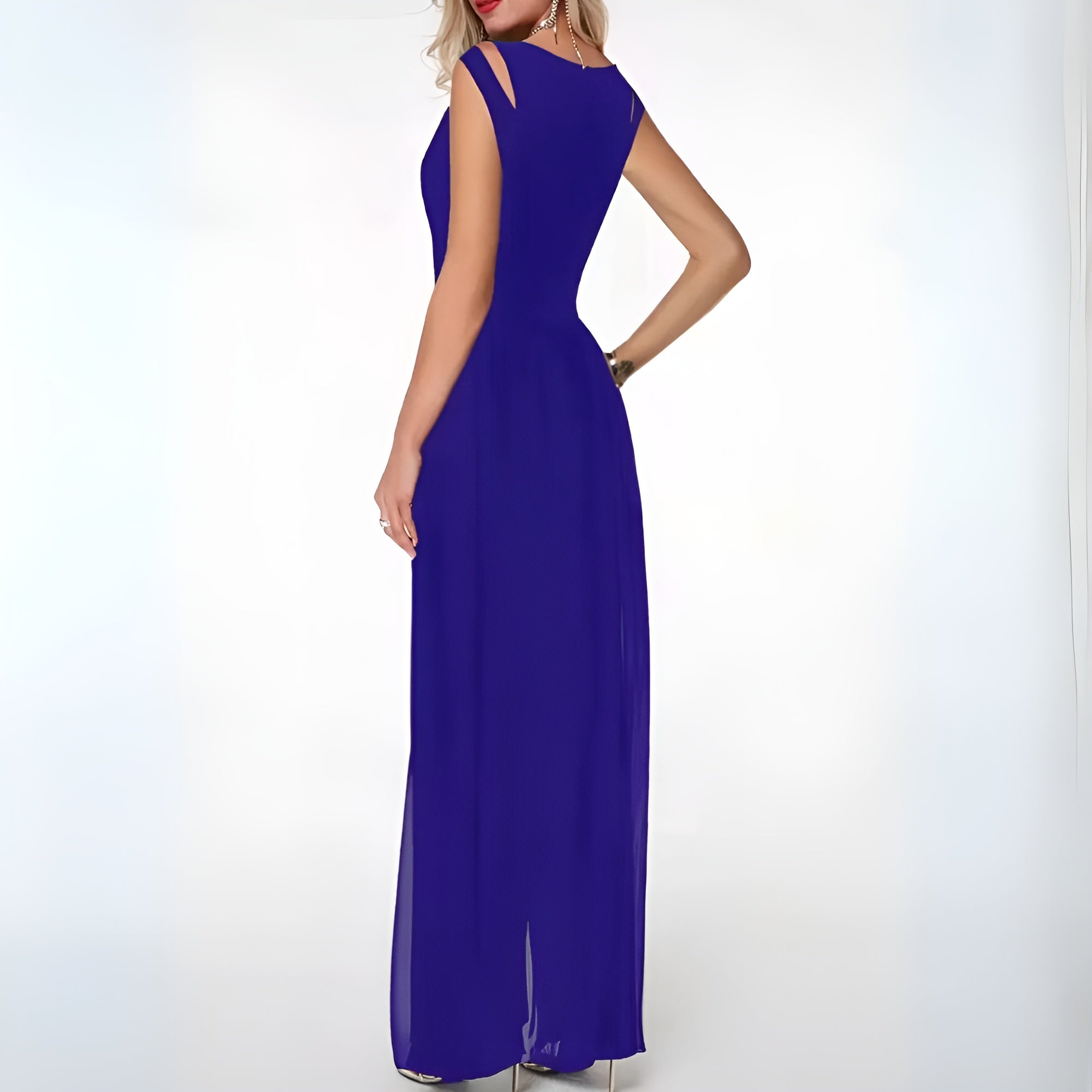 Ärmelloser | bodenlanger Jumpsuit für Hochzeitsgäste
