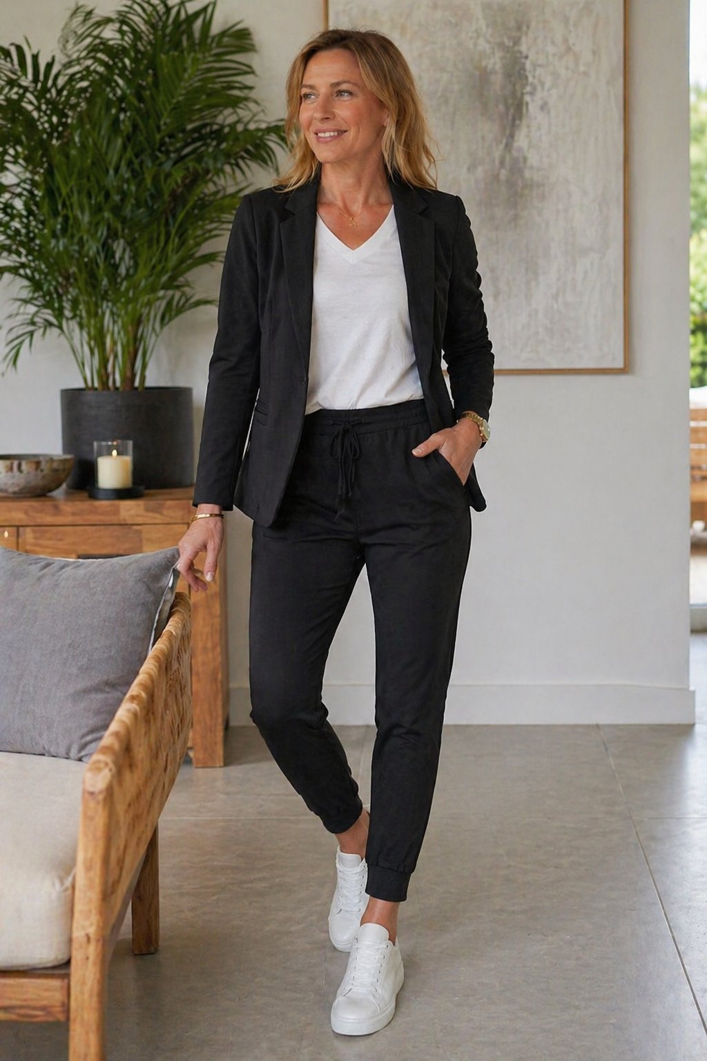 Lina - Elegantes Blazer- & Hosen-Set für Damen Detail