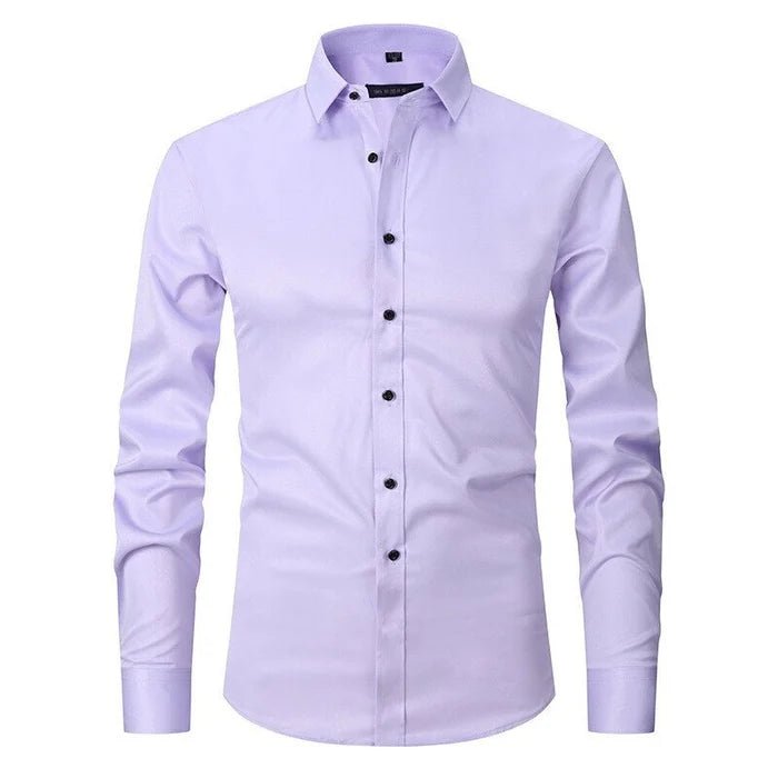 Lukas - Bügelfreies Herren Langarmhemd mit Slim Fit Full