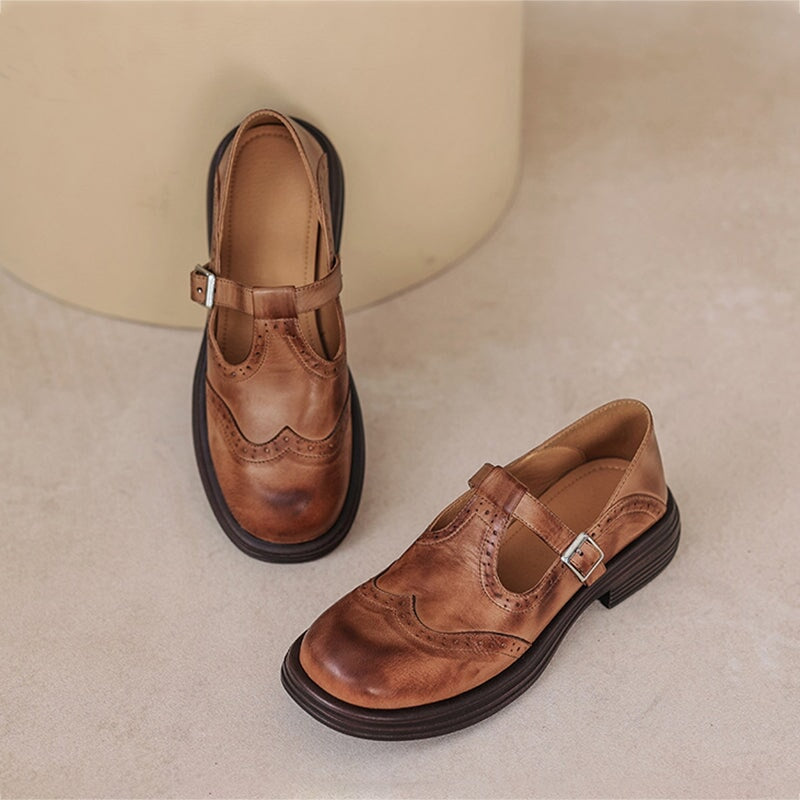 Eleganter Loafer Damen flach mit Riemen