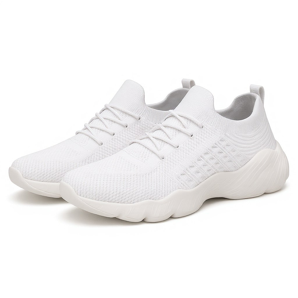 Orthopädische Sneaker aus Strickmesh mit Schnürung