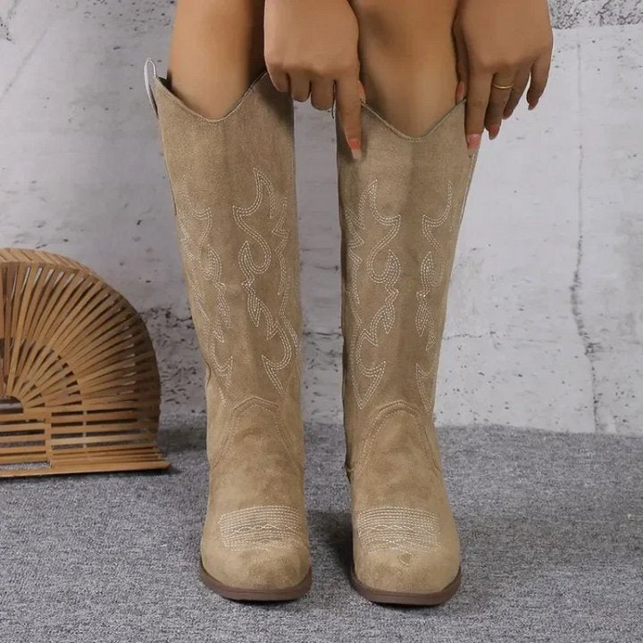 Rosa - Klassische Cowboy-Stiefel für Damen Back