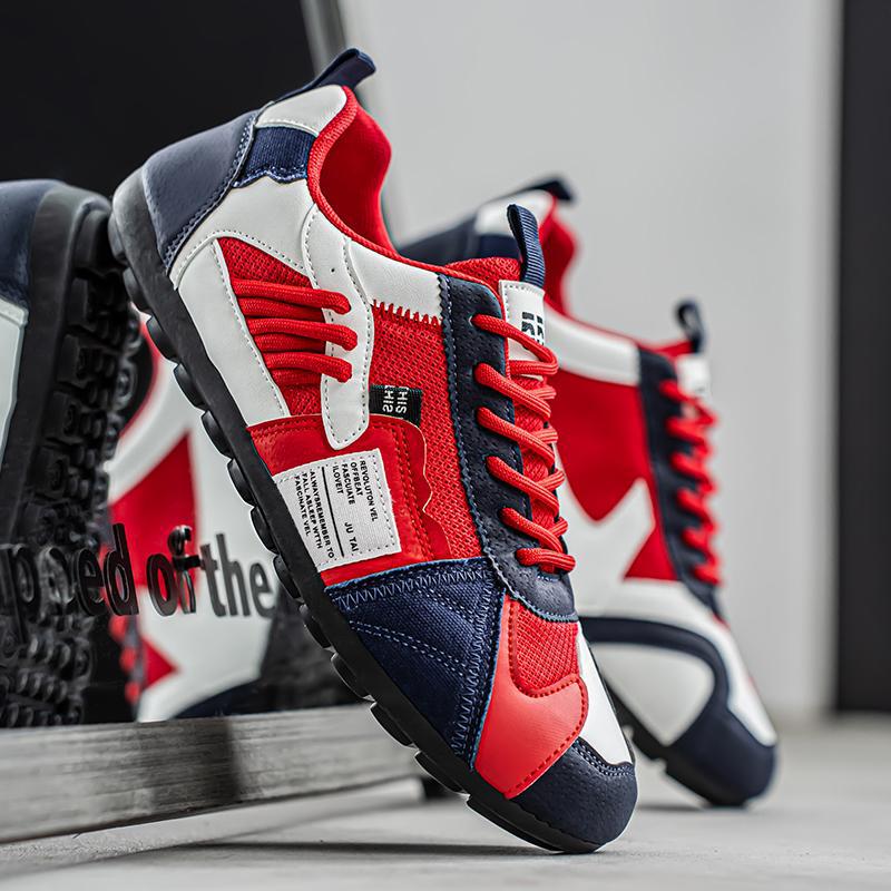 Sneaker mit Schnürung und Mesh – Ansicht 3