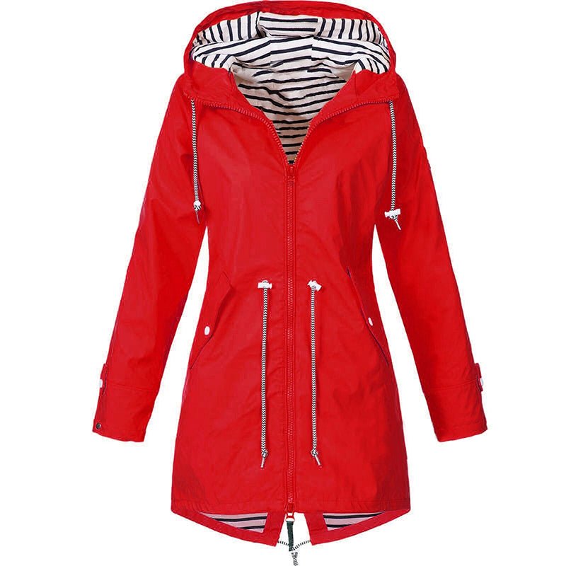 Thea - Wind- und wasserdichte Mackintosh-Jacke für Damen Back