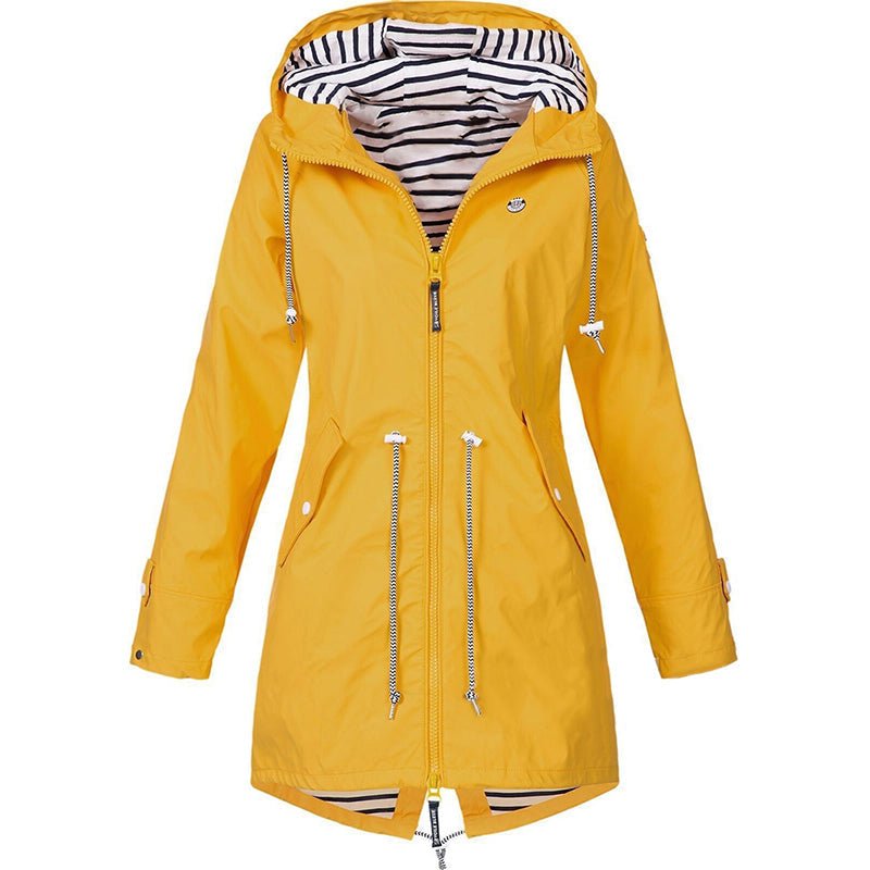 Thea - Wind- und wasserdichte Mackintosh-Jacke für Damen Close Up