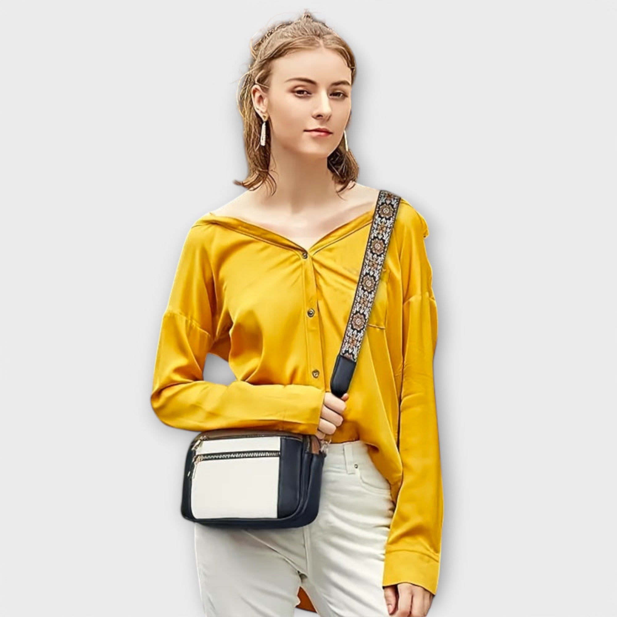 Umhängetasche Kompaktes Design Mit Verstellbarem Riemen – Ansicht 9