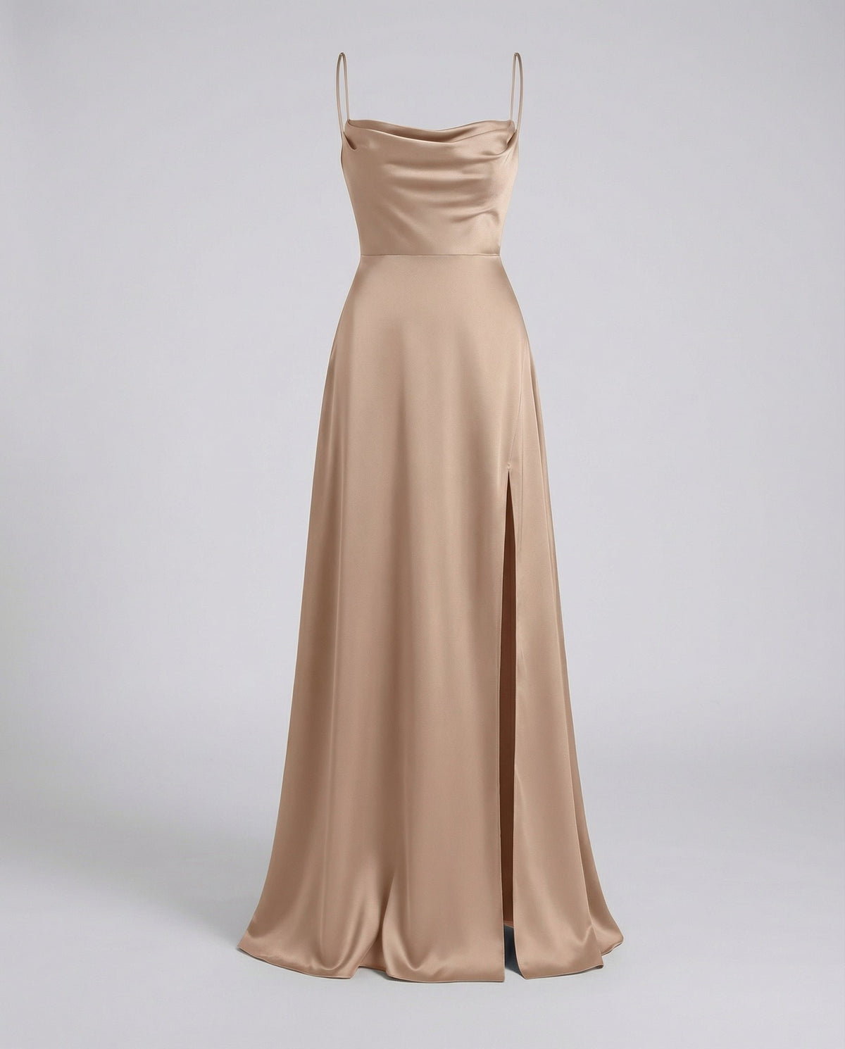 Violet - Elegantes Seiden Maxikleid für Damen Full