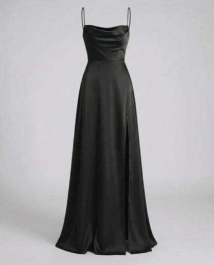 Violet - Elegantes Seiden Maxikleid für Damen View 11